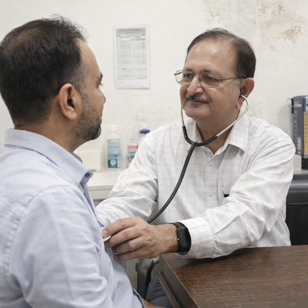 Doctor Checking the Patient